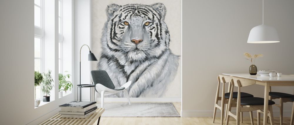 輸入壁紙 カスタム壁紙 PHOTOWALL / White Tiger (e324650) | 壁紙屋本舗