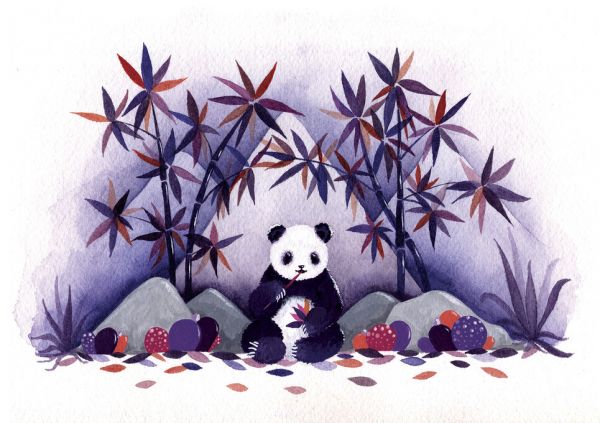 輸入壁紙 カスタム壁紙 PHOTOWALL / Panda Bamboo (e325636)