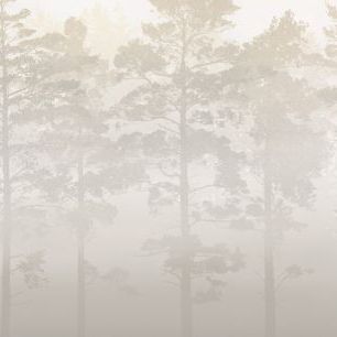 輸入壁紙 カスタム壁紙 PHOTOWALL / Misty Pine Forest - Beige (e327621)