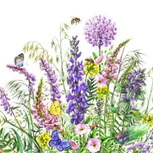 輸入壁紙 カスタム壁紙 PHOTOWALL / Wild Flowers and Insects (e325012)