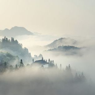 輸入壁紙 カスタム壁紙 PHOTOWALL / Morning Mist on Mountains (e327836)