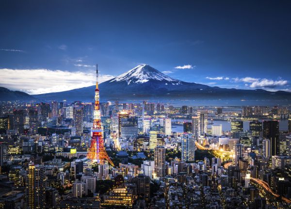 輸入壁紙 カスタム壁紙 PHOTOWALL / Mt Fuji and Tokyo Skyline (e327846)