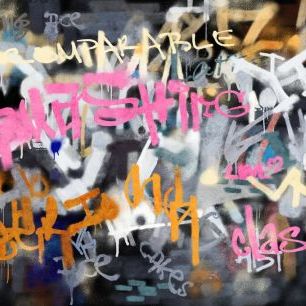 輸入壁紙 カスタム壁紙 PHOTOWALL / Graffiti Byline (e327992)