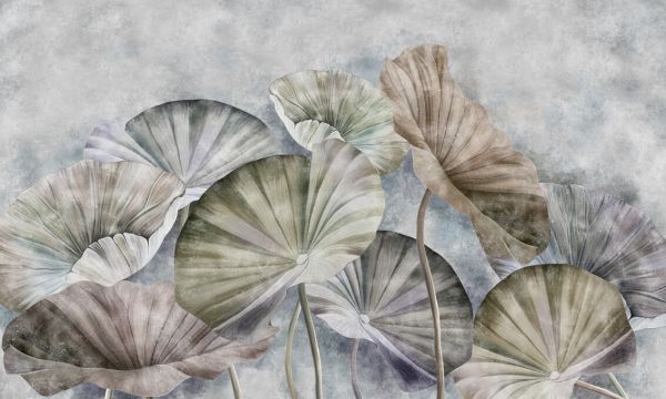 輸入壁紙 カスタム壁紙 PHOTOWALL / Lotus Leaves (e328010)