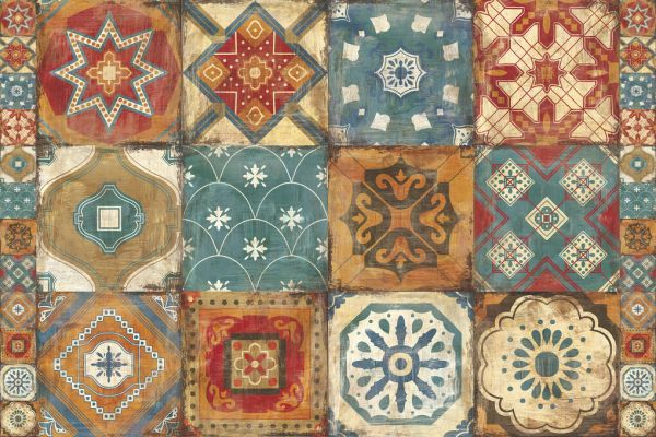 輸入壁紙 カスタム壁紙 PHOTOWALL / Moroccan Tiles (e325794)