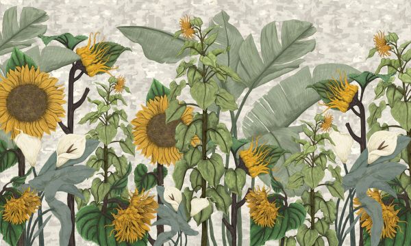 輸入壁紙 カスタム壁紙 PHOTOWALL / Sunflower Garden (e328283)