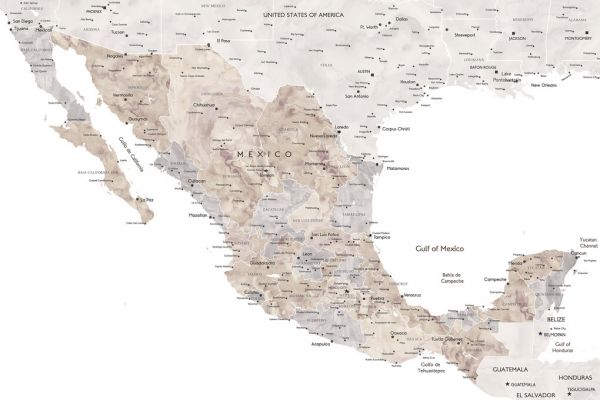 輸入壁紙 カスタム壁紙 PHOTOWALL / South America Map (e325734)