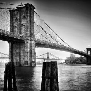 輸入壁紙 カスタム壁紙 PHOTOWALL / Brooklyn Bridge Sunrise (e327057)