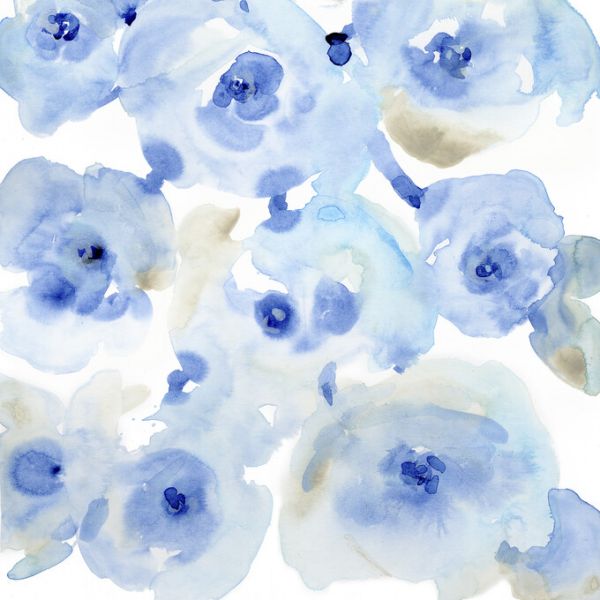 輸入壁紙 カスタム壁紙 PHOTOWALL / Blue Roses II (e327160)