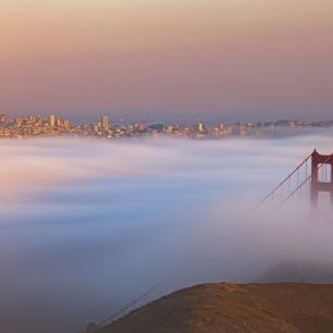 輸入壁紙 カスタム壁紙 PHOTOWALL / Foggy Evening in San Francisco (e328525)