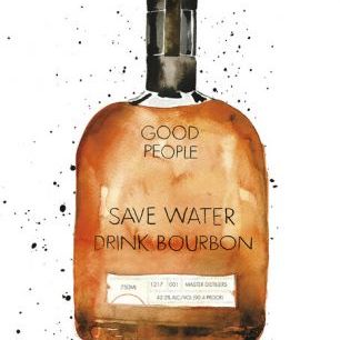 輸入壁紙 カスタム壁紙 PHOTOWALL / Save Water Drink Bourbon (e328236)