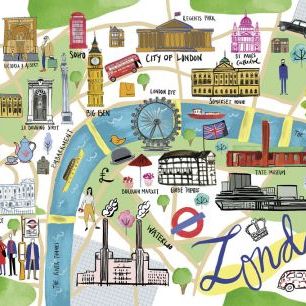 輸入壁紙 カスタム壁紙 PHOTOWALL / London Map (e328251)