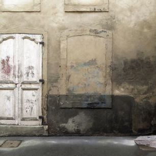 輸入壁紙 カスタム壁紙 PHOTOWALL / Facade with Old Doors (e327870)