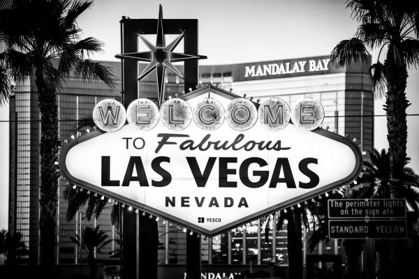 輸入壁紙 カスタム壁紙 PHOTOWALL / Black Nevada - Welcome to Las Vegas (e328644)