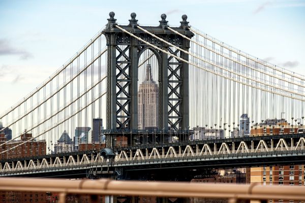 輸入壁紙 カスタム壁紙 PHOTOWALL / Manhattan Bridge (e328666)