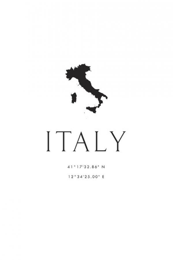 輸入壁紙 カスタム壁紙 PHOTOWALL / Italy Coordinates (e325771)