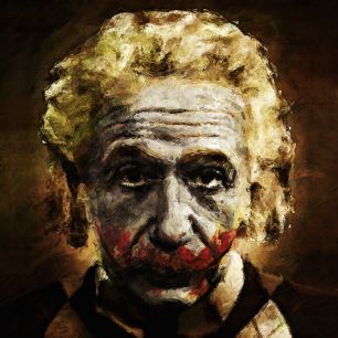 輸入壁紙 カスタム壁紙 PHOTOWALL / Einstein the Joker (e329441)