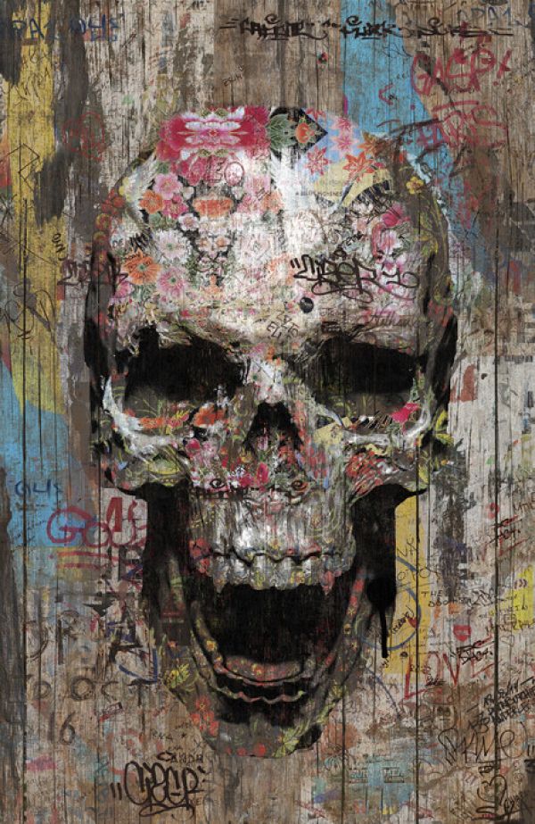 輸入壁紙 カスタム壁紙 PHOTOWALL / Romantic Street Skull (e329499)