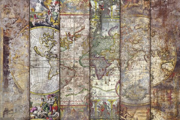 輸入壁紙 カスタム壁紙 PHOTOWALL / Old Times World Map (e329532)