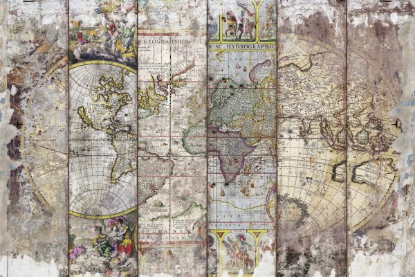 輸入壁紙 カスタム壁紙 PHOTOWALL / Old Times World Map II (e329533)