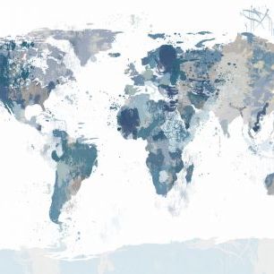 輸入壁紙 カスタム壁紙 PHOTOWALL / Splash World Map (e330007)