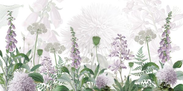 輸入壁紙 カスタム壁紙 PHOTOWALL / Foxglove Flowers - Purple (e328115)