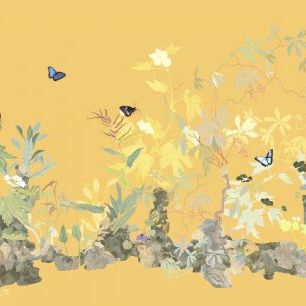 輸入壁紙 カスタム壁紙 PHOTOWALL / Butterflies Paradise - Honey (e330678)