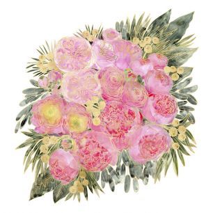 輸入壁紙 カスタム壁紙 PHOTOWALL / Floral Bouquet V (e331240)