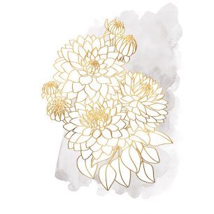 輸入壁紙 カスタム壁紙 PHOTOWALL / Decorative Flower I (e331243)