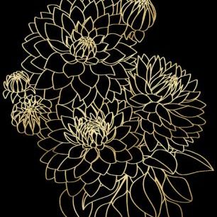 輸入壁紙 カスタム壁紙 PHOTOWALL / Decorative Flower III (e331245)