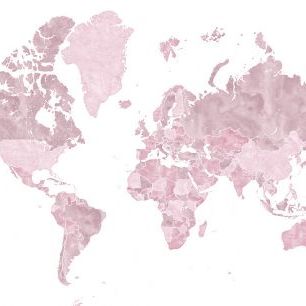 輸入壁紙 カスタム壁紙 PHOTOWALL / World Map Boundaries (e331296)