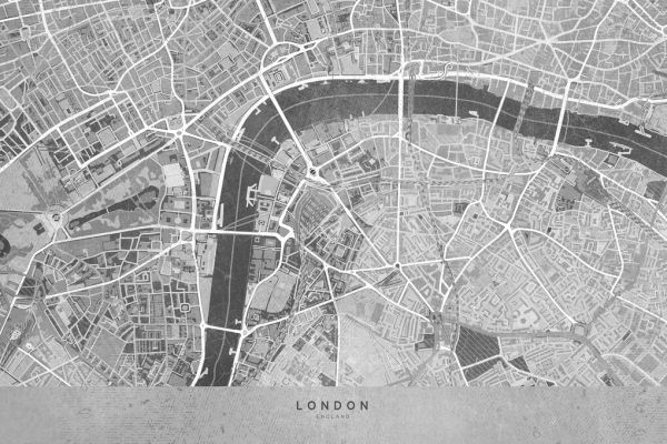 輸入壁紙 カスタム壁紙 PHOTOWALL / London Map III (e331321)