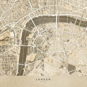 輸入壁紙 カスタム壁紙 PHOTOWALL / London Map IV (e331322)