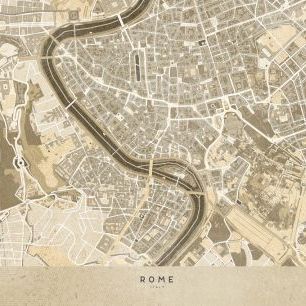 輸入壁紙 カスタム壁紙 PHOTOWALL / Rome Map II (e331328)