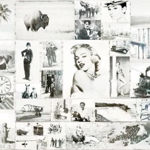 輸入壁紙 カスタム壁紙 PHOTOWALL / Vintage Collage III (e333030)
