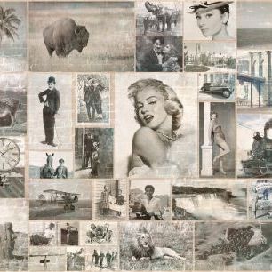 輸入壁紙 カスタム壁紙 PHOTOWALL / Vintage Collage IV (e333031)