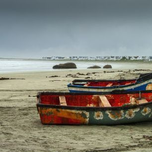 輸入壁紙 カスタム壁紙 PHOTOWALL / Brightly Painted Fishing Boats (e333789)