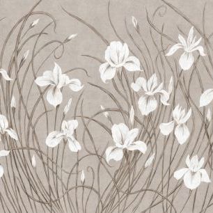 輸入壁紙 カスタム壁紙 PHOTOWALL / Waving Irises - Warm (e333881)