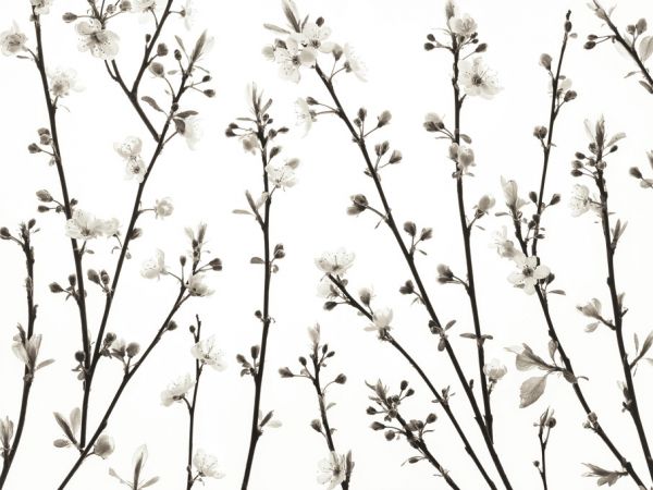輸入壁紙 カスタム壁紙 PHOTOWALL / Twigs of Cherry Plant (e333935)