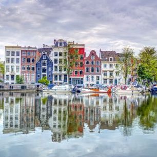輸入壁紙 カスタム壁紙 PHOTOWALL / Amsterdam Townhouses by the Canal (e333949)