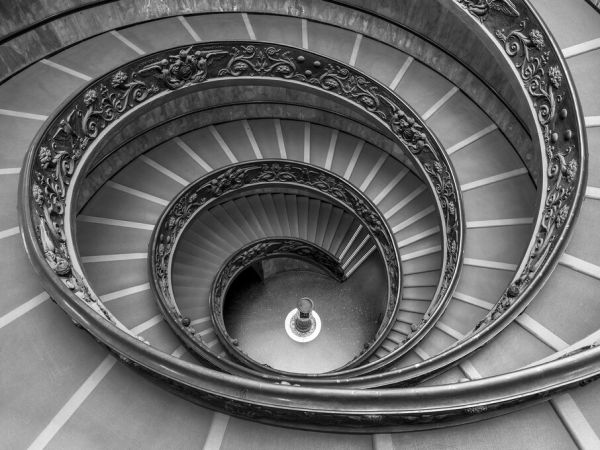 輸入壁紙 カスタム壁紙 PHOTOWALL / Spiral Staircase in Vatican (e334042)