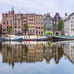 輸入壁紙 カスタム壁紙 PHOTOWALL / Amsterdam Canal Reflections II (e334051)