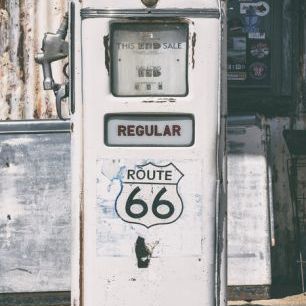 輸入壁紙 カスタム壁紙 PHOTOWALL / Regular 66 Gas Station (e334218)