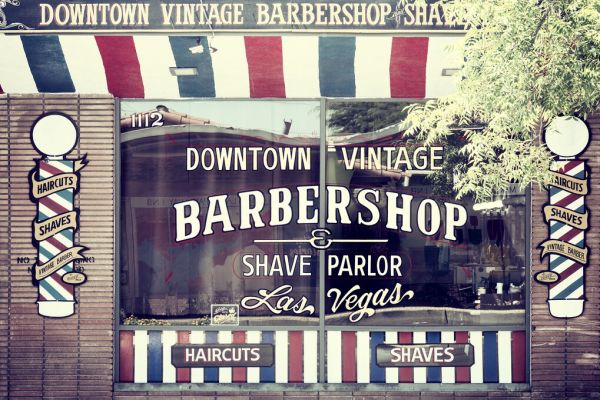 輸入壁紙 カスタム壁紙 PHOTOWALL / Vegas Barbershop (e334276)