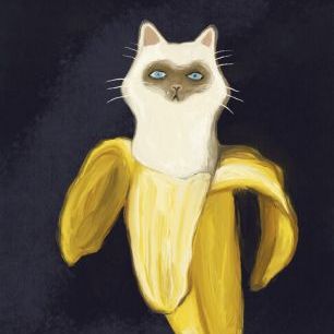 輸入壁紙 カスタム壁紙 PHOTOWALL / Banana Kitten in the Dark (e335549)