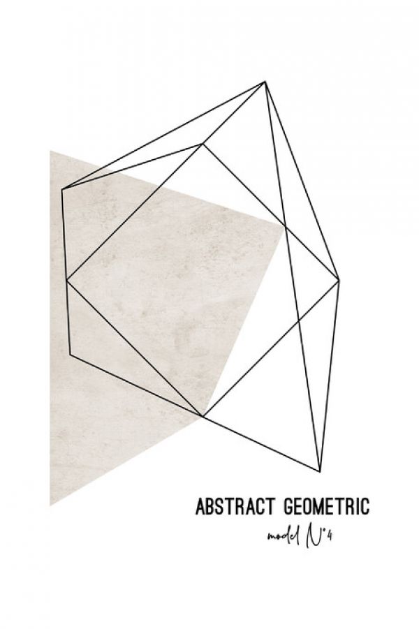 輸入壁紙 カスタム壁紙 PHOTOWALL / Abstract Geometric IV (e332483)