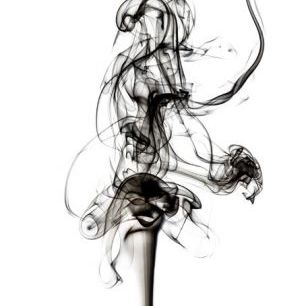 輸入壁紙 カスタム壁紙 PHOTOWALL / Abstract Black Smoke - Prima Ballerina (e335714)
