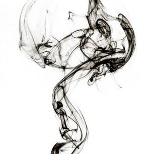 輸入壁紙 カスタム壁紙 PHOTOWALL / Abstract Black Smoke - Medusa (e335716)
