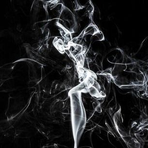 輸入壁紙 カスタム壁紙 PHOTOWALL / Abstract White Smoke - The Dancer (e335717)