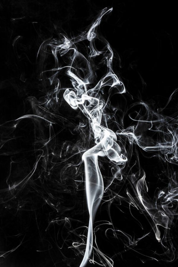 輸入壁紙 カスタム壁紙 PHOTOWALL / Abstract White Smoke - The Dancer (e335717)